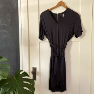 COS Silky Navy Dress